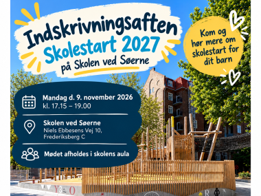 Indskrivningsmøde på Skolen ved Søerne til skolestart 2027/2028